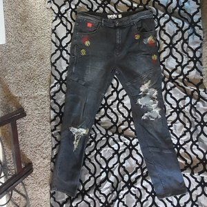 Men's Born Fly black denim jeans size 38